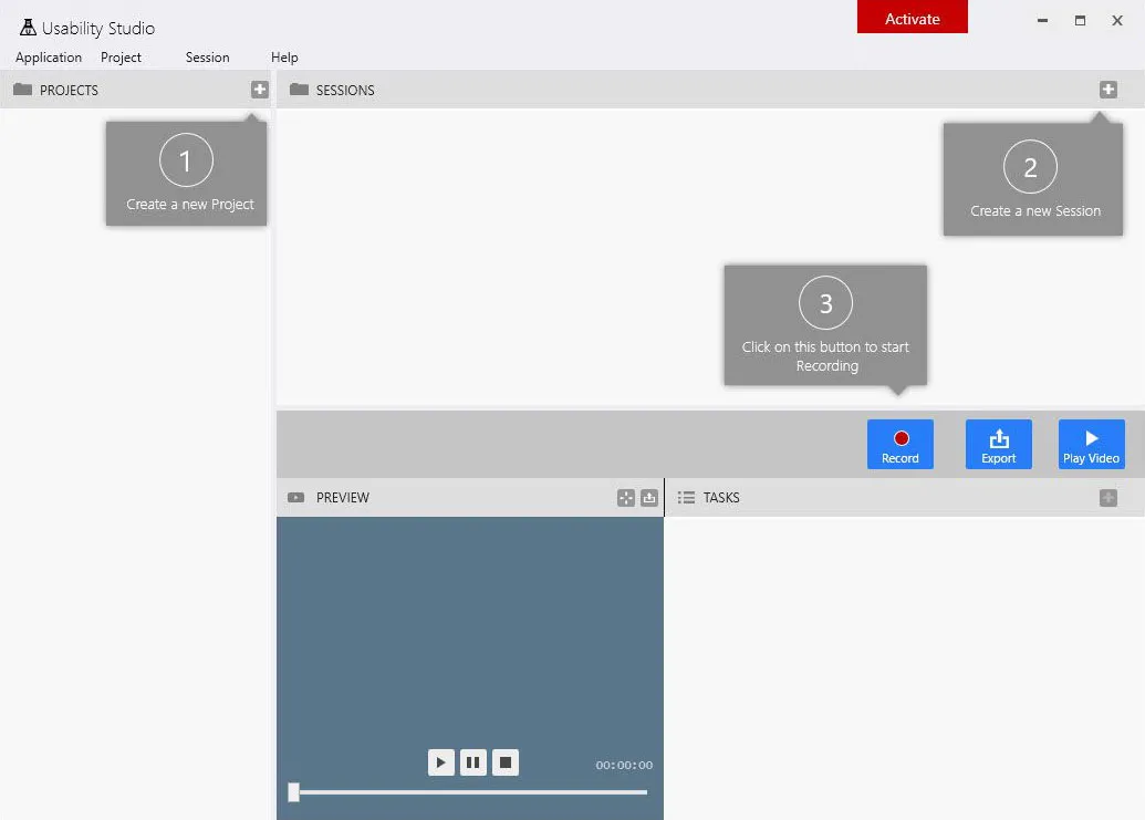Usability Studio - Empty